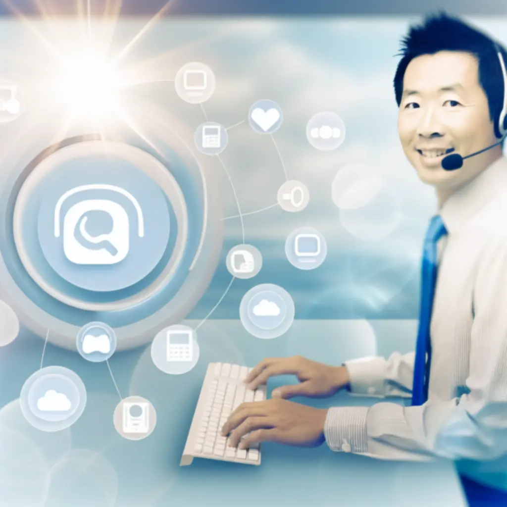 Support team helpt klanten via telefoon en chat